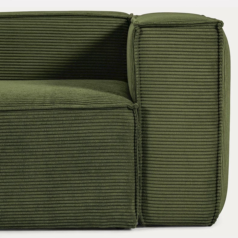 Corduroy Tofu Block Compressed Sofa