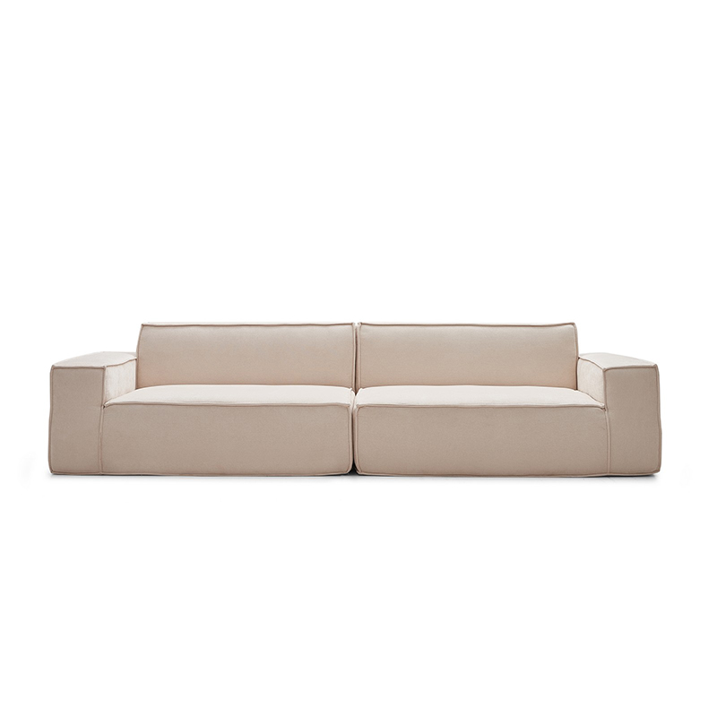 2m/2.8m/3m Compressed Sofa in White