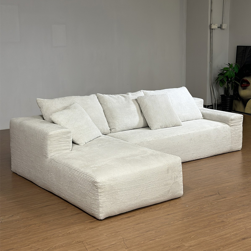 Modular Combination Corduroy Fabric Compressed Sofa