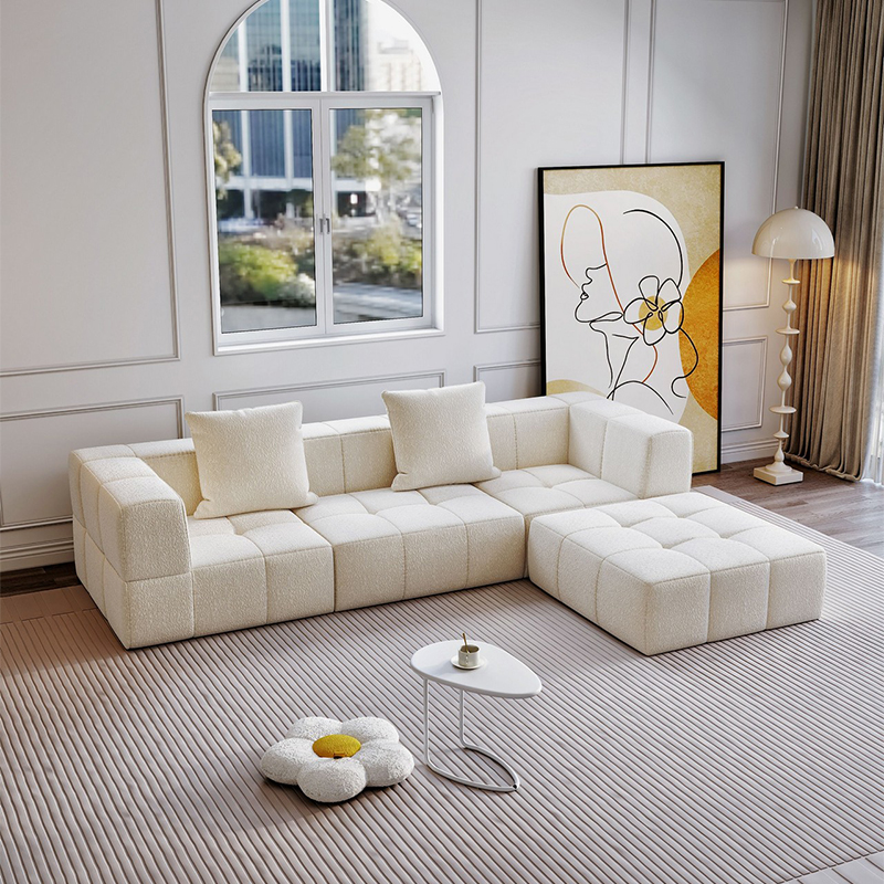 Creamy-style Marshmallow Sofa