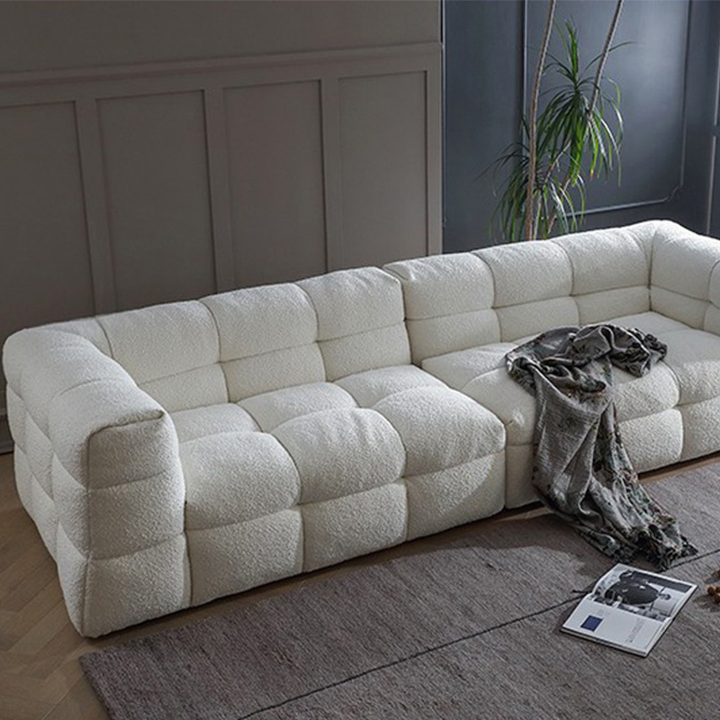 3 Seat Compression Sofa in White