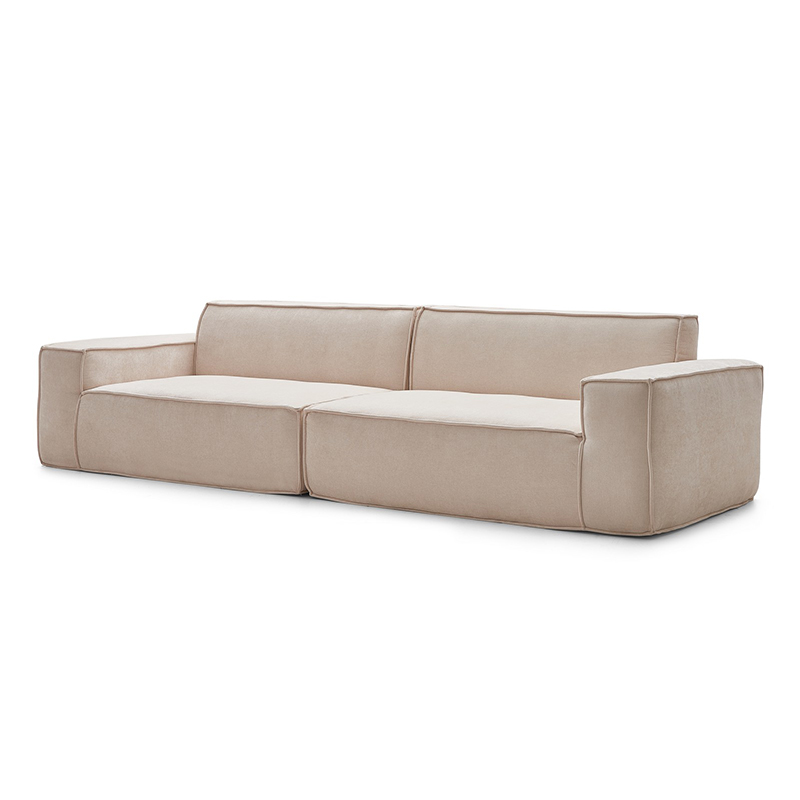 2m/2.8m/3m Compressed Sofa in White