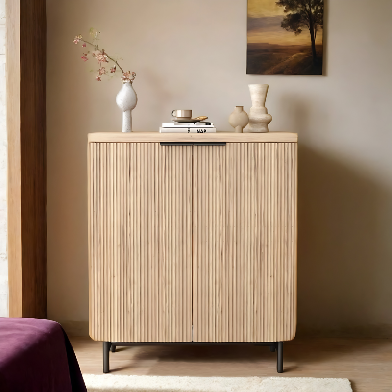 2 Door Sideboard 77cm - Natural Oak