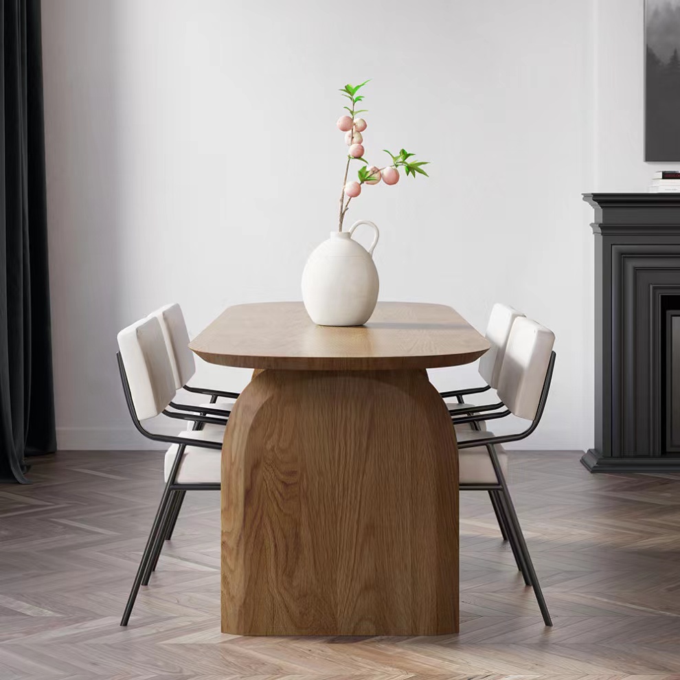 Solid Wood Dining Table 180cm - Natural