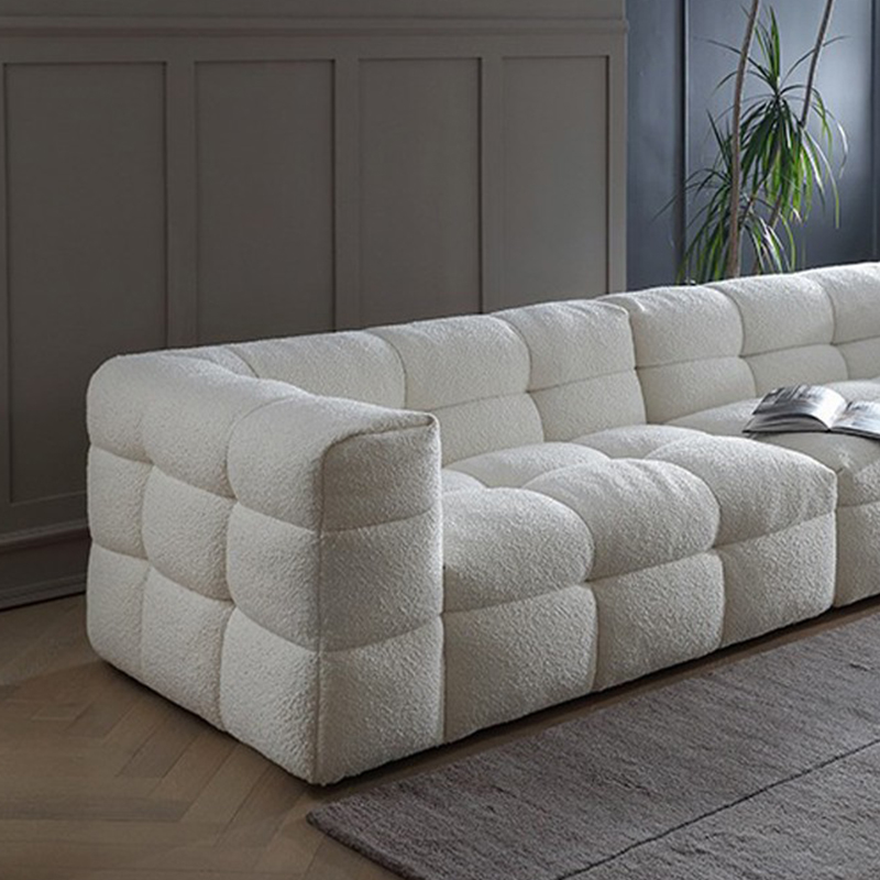 3 Seat Compression Sofa in White