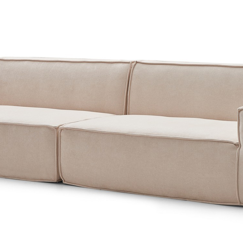 2m/2.8m/3m Compressed Sofa in White