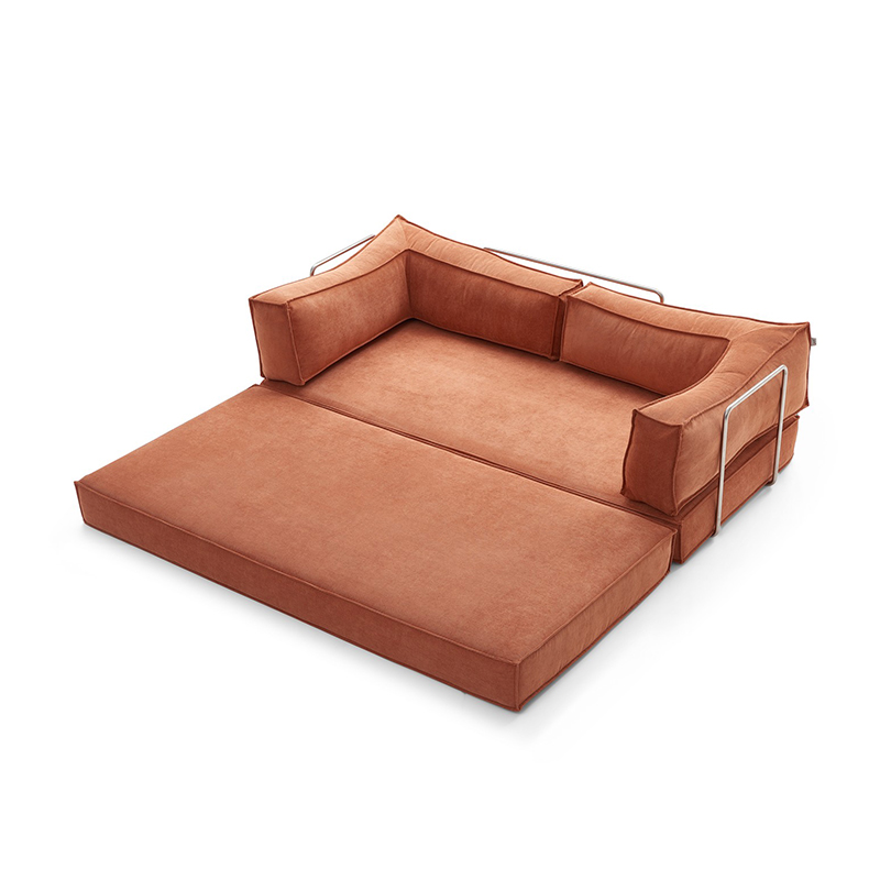 Corduroy fabric sofa bed, removable