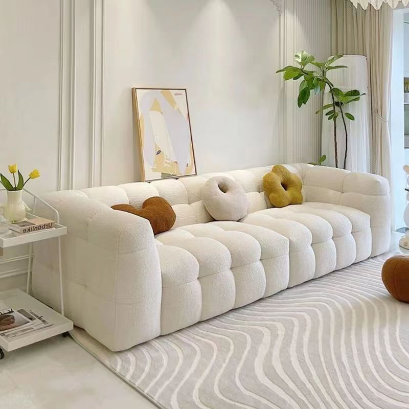 3 Seat Compression Sofa in White