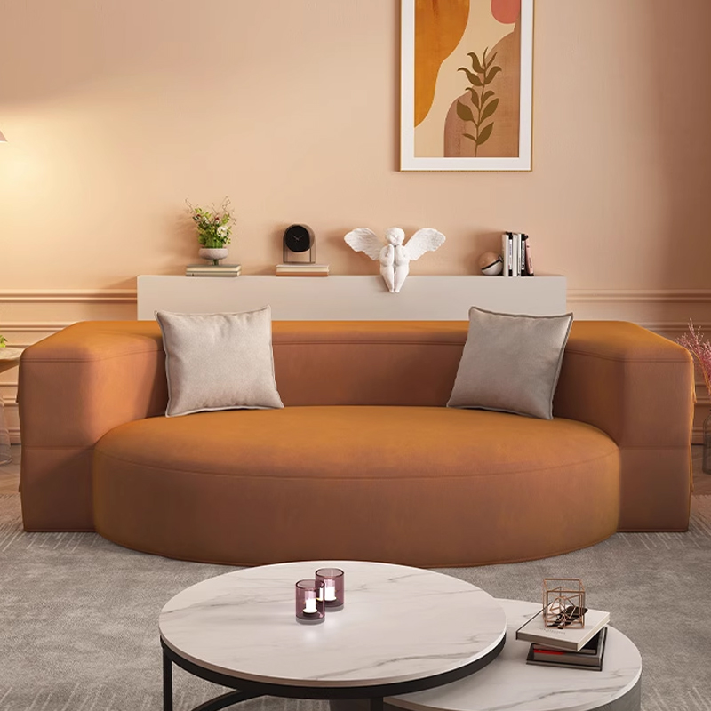 multi-functional sofa bed in orange