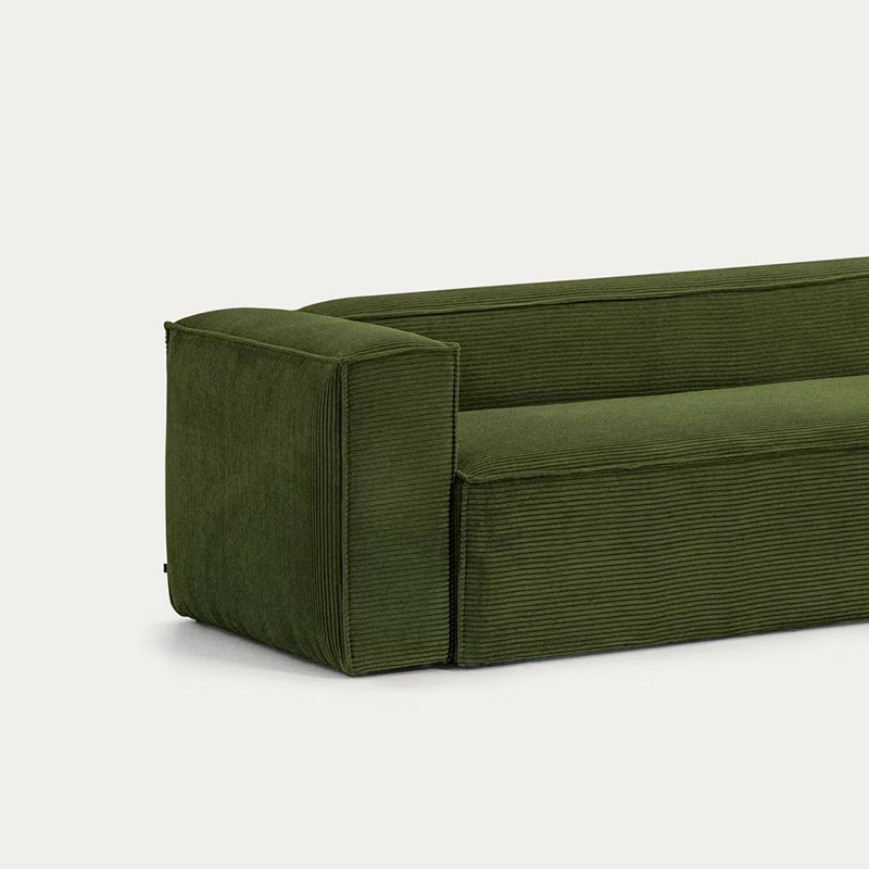 Corduroy Tofu Block Compressed Sofa