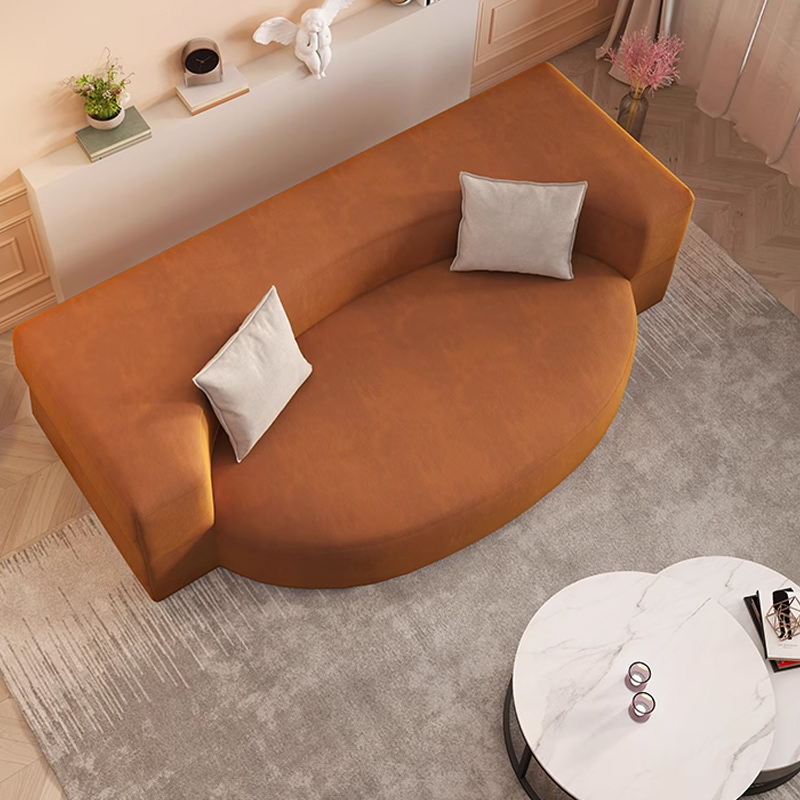 multi-functional sofa bed in orange