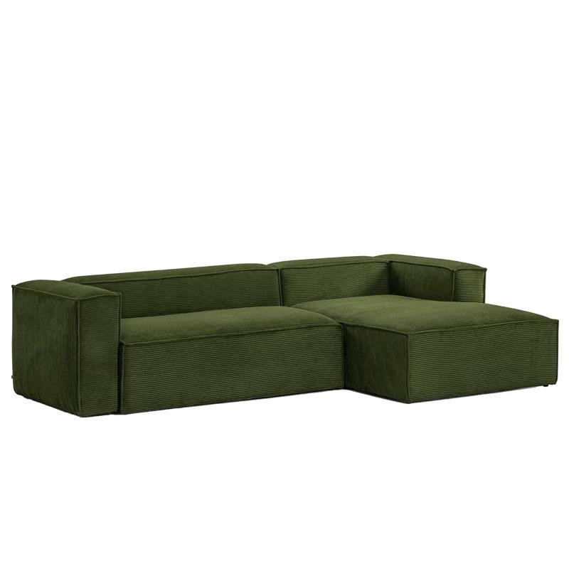 Corduroy Tofu Block Compressed Sofa