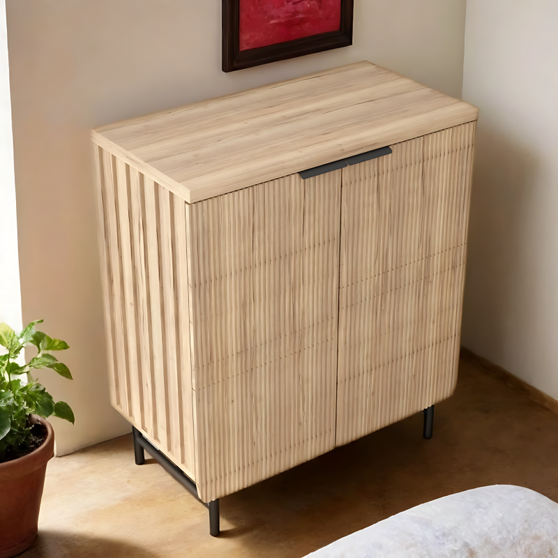 2 Door Sideboard 77cm - Natural Oak