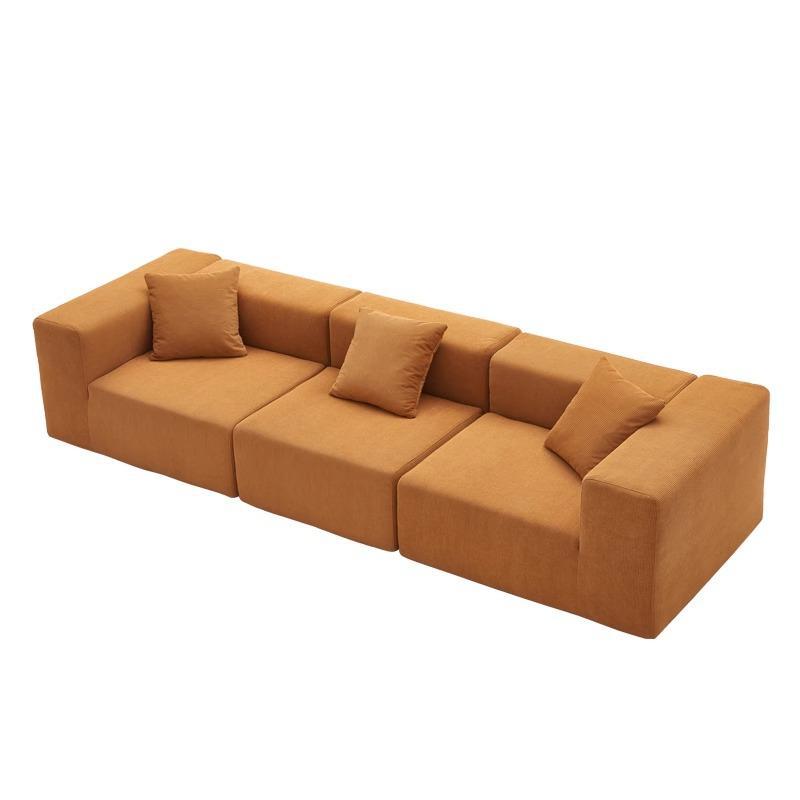 Compressed Sofa in Ginger Yellow / Light Gray