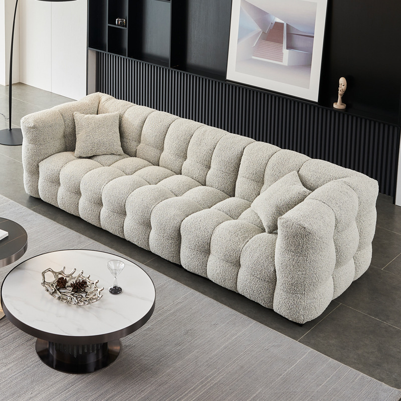 3 Seat Compression Sofa in White