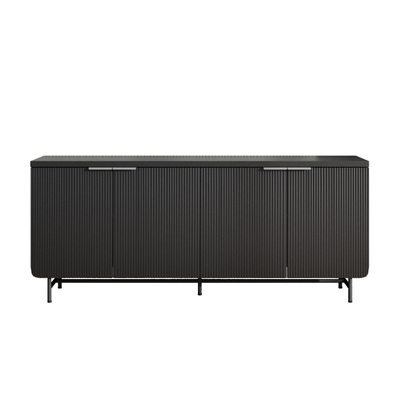 4 Door Sideboard 173cm - Black Ash