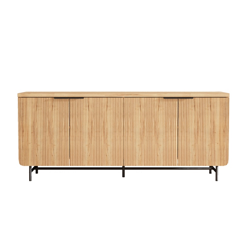 4 Door Sideboard 173cm - Natural Oak