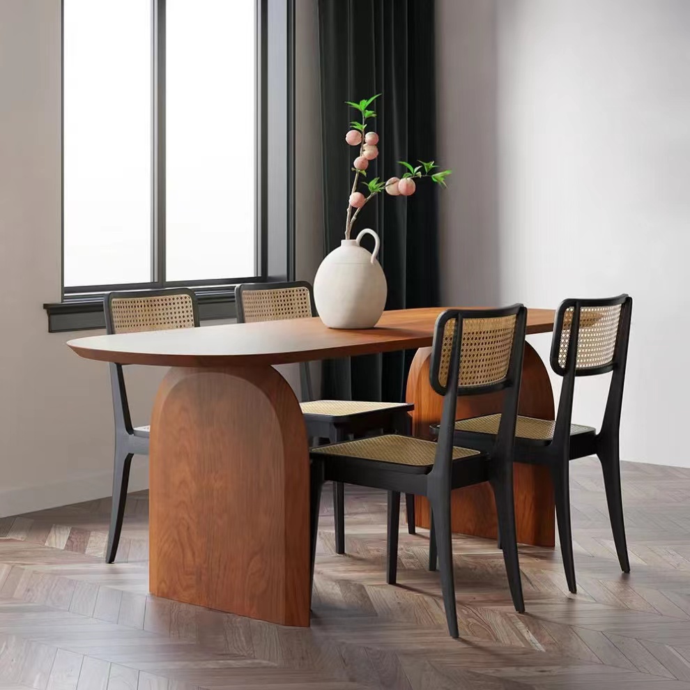 Solid Wood Dining Table 180cm - Natural