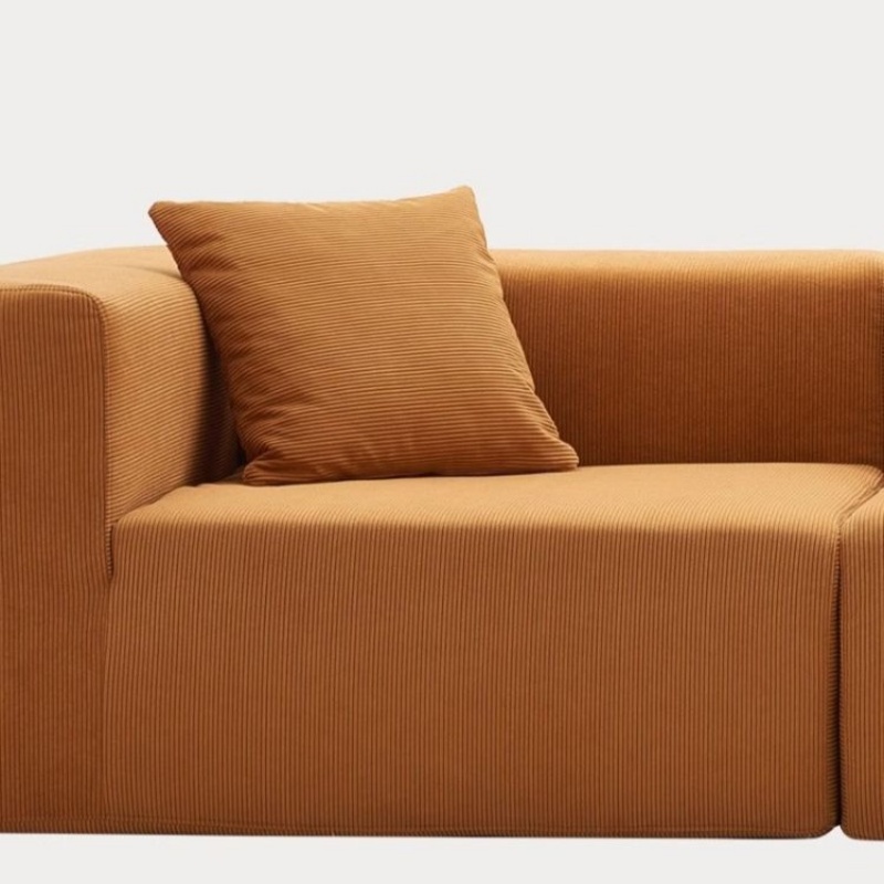 Compressed Sofa in Ginger Yellow / Light Gray