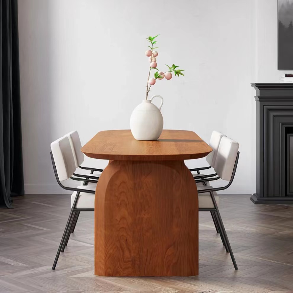 Solid Wood Dining Table 180cm - Natural