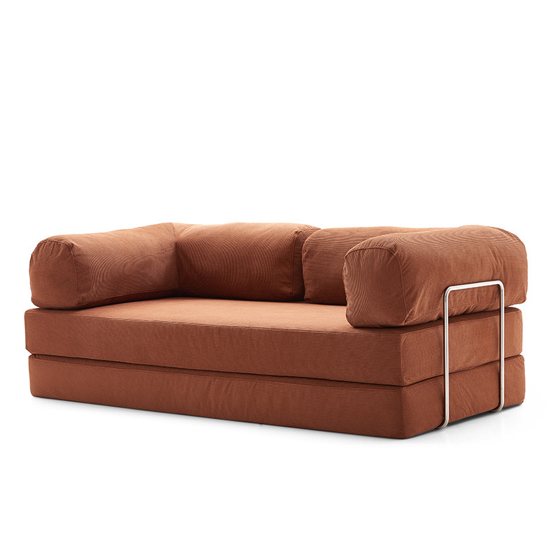 Corduroy fabric sofa bed, removable