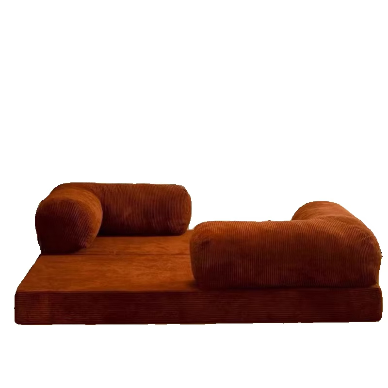 Corduroy fabric sofa bed, removable