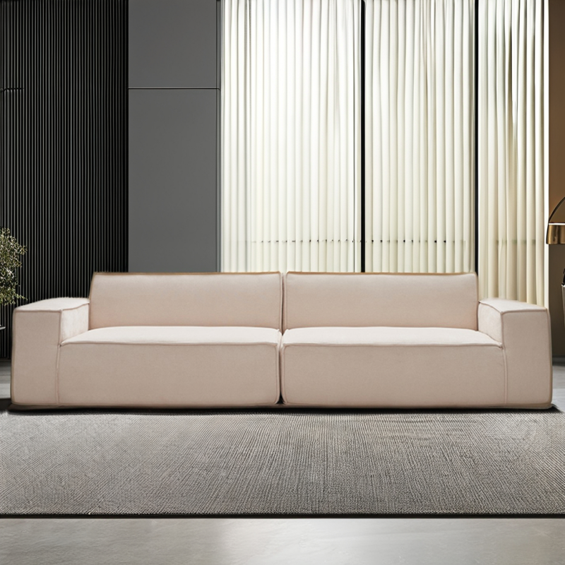 2m/2.8m/3m Compressed Sofa in White