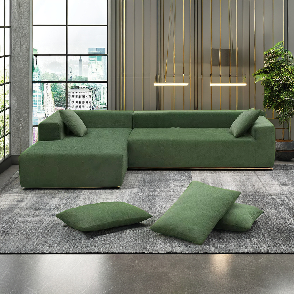 Modular Combination Technology Fabric Compressed Sofa