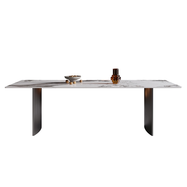 Ink White Marble Top Dining Table 160cm/180cm