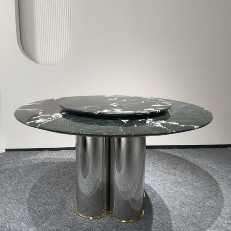 Mica Green Marble Top Dining Table 160cm/180cm