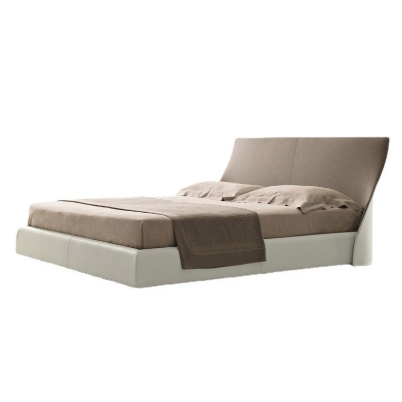 Up-Holstered Bed in Gray