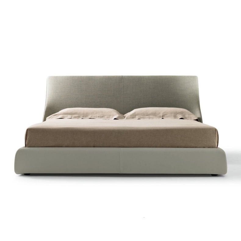 Up-Holstered Bed in Gray