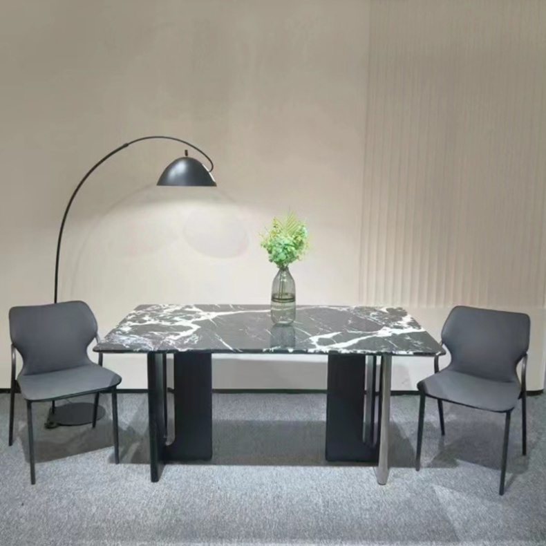 Bulgari Black Marble Top Dining Table 160cm/180cm