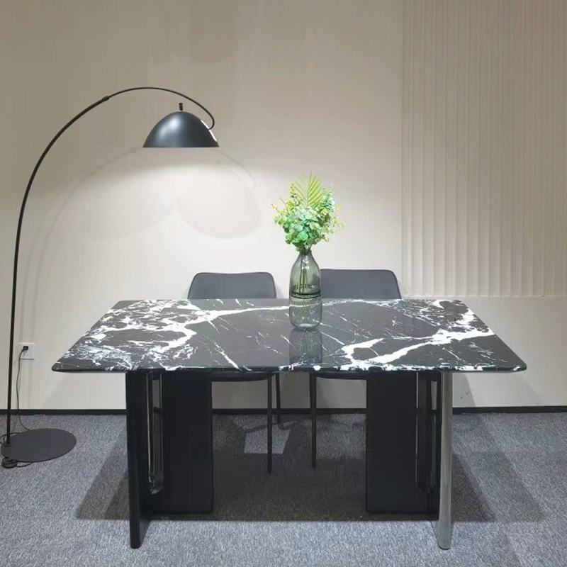 Bulgari Black Marble Top Dining Table 160cm/180cm