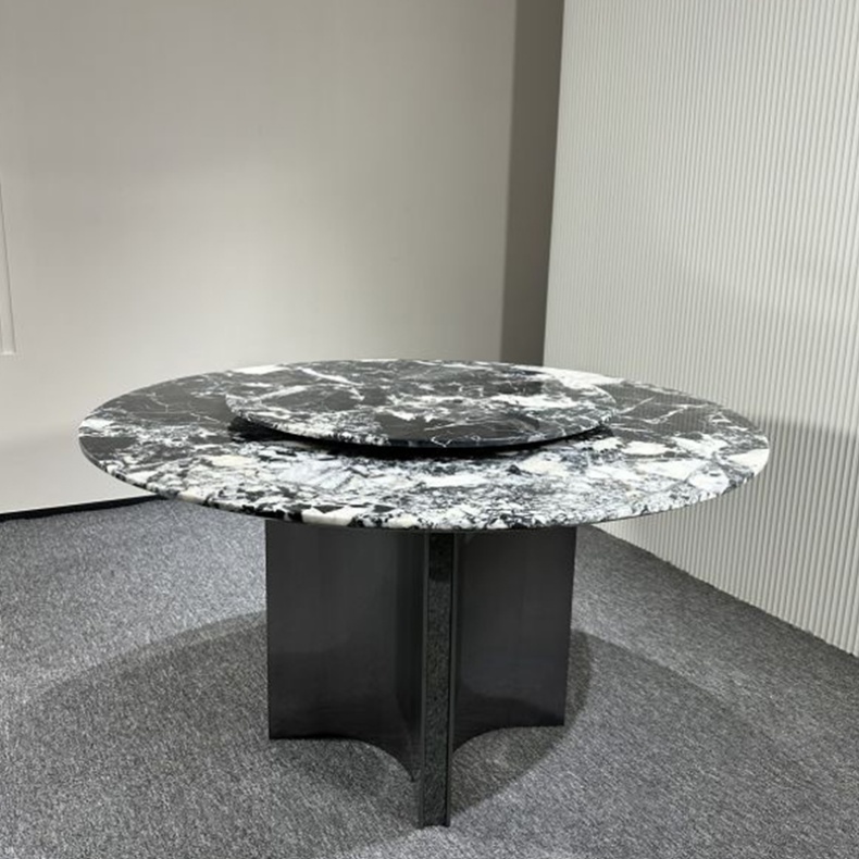 Bulgari Black Marble Top Dining Table 160cm/180cm